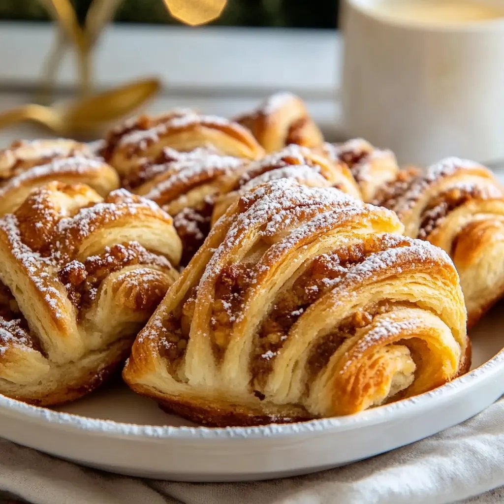 Zimt-Croissants für Weihnachten