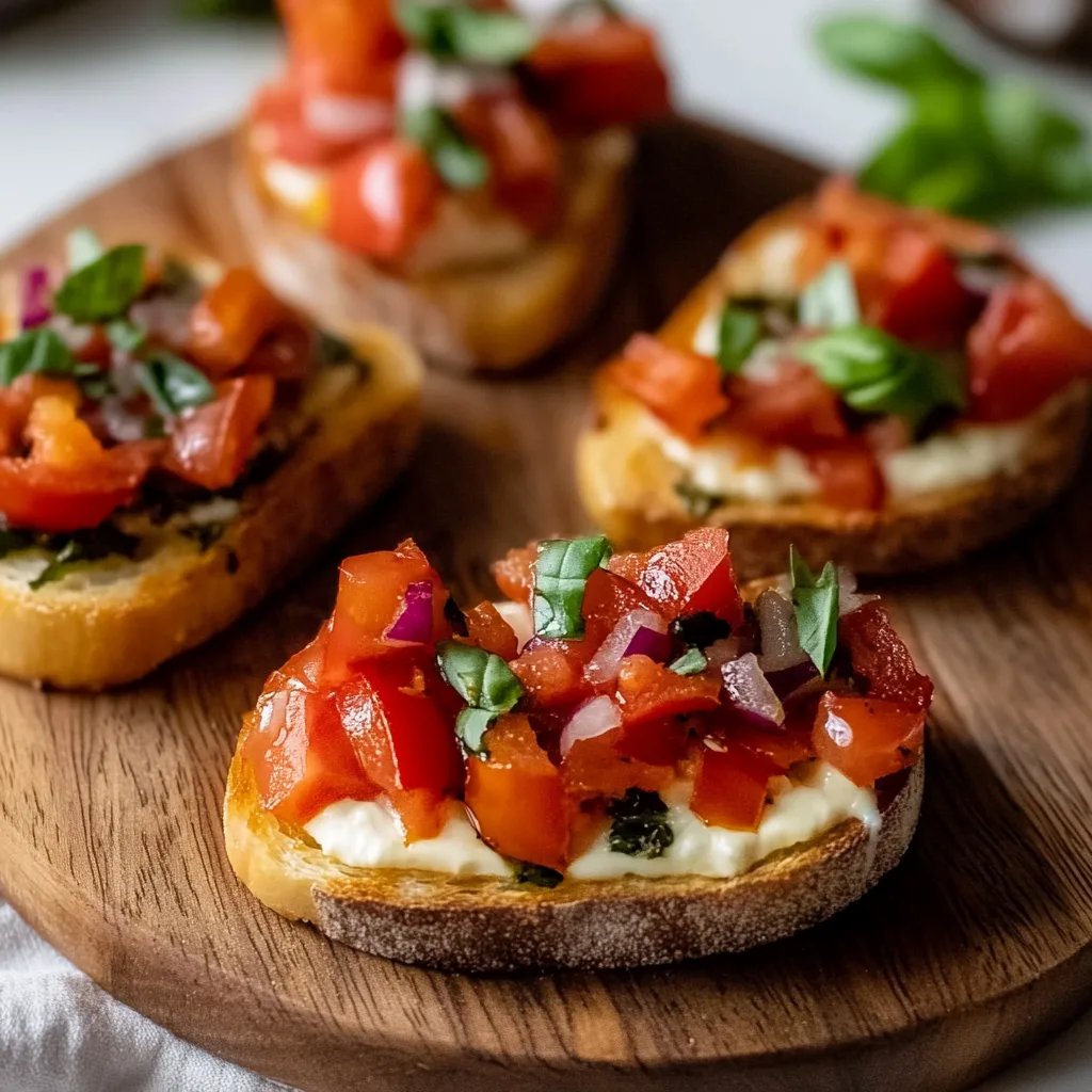 Hartvormige Bruschetta-Hapjes