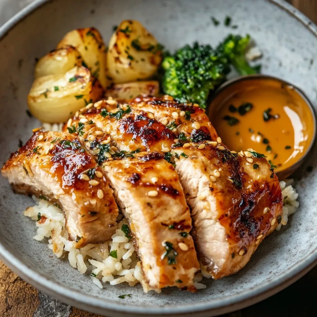 Klevige Kip met Rijst