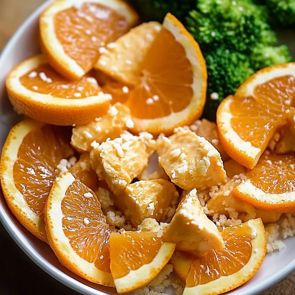 Gesundes Orangenhähnchen