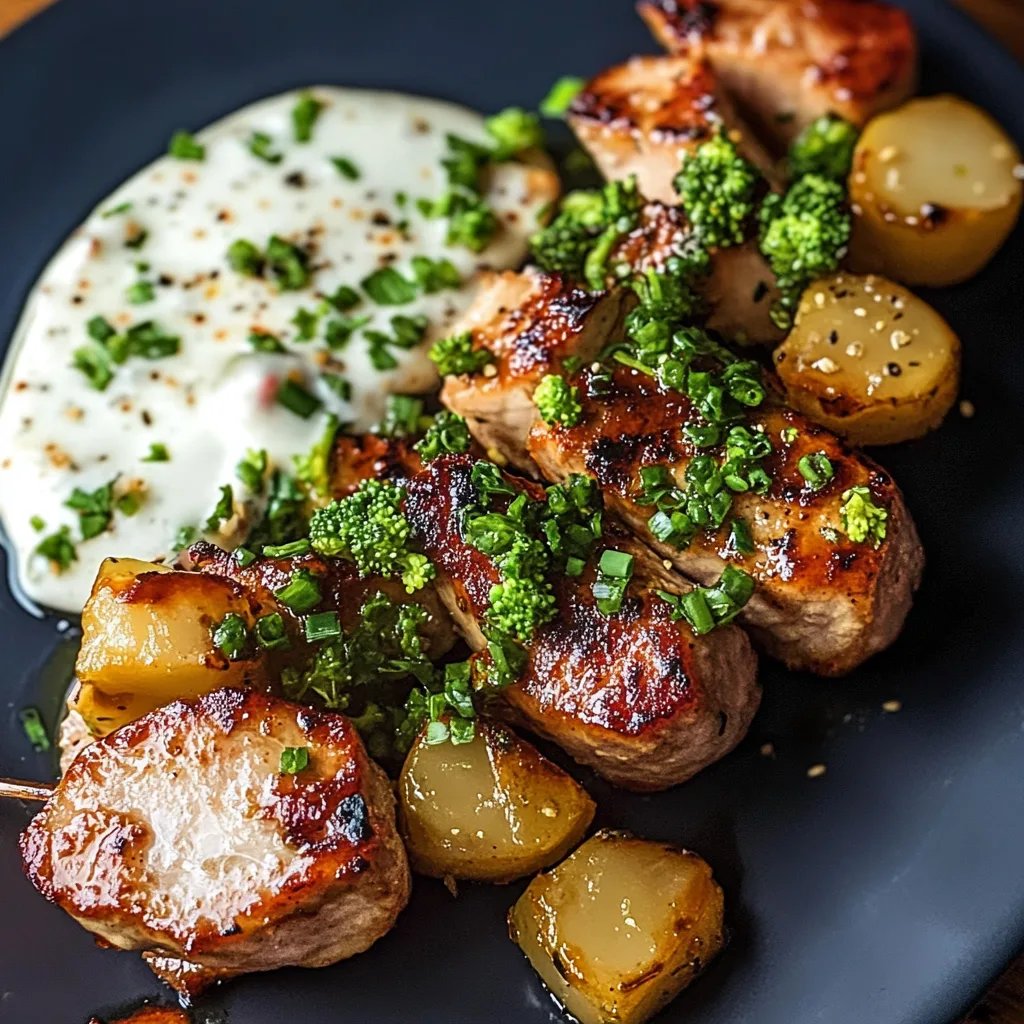 Gegrilltes Knoblauchhähnchen