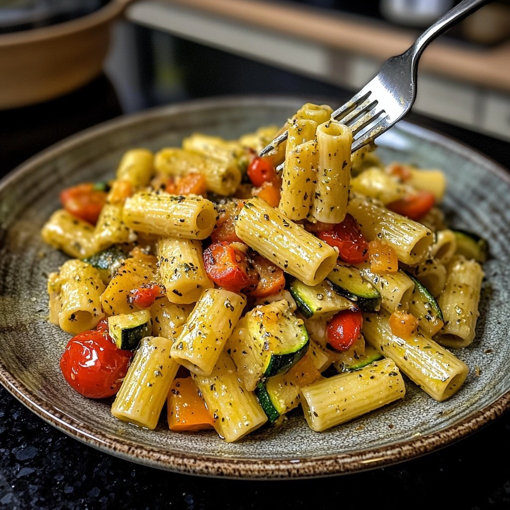 Rigatoni mit Ofengemüse