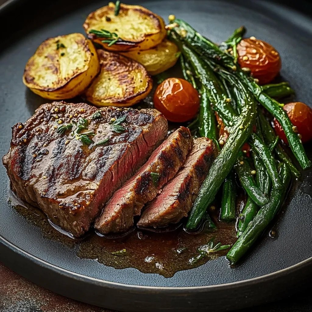 Toskanisches Steak mit Rosmarinkartoffeln