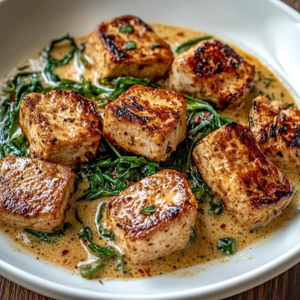 Cremiger Tofu mit italienischem Flair