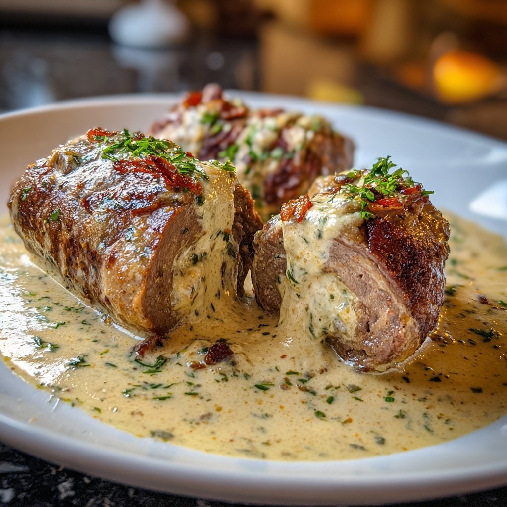 Hausmannskost Rinderrouladen mit Rahmsoße
