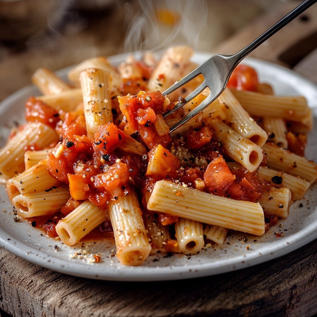 Penne Arrabbiata mit frischen Tomaten