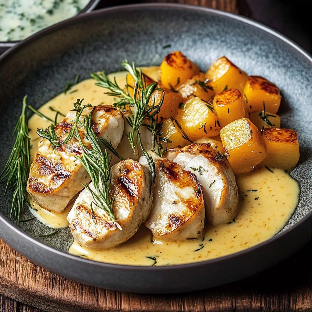 Cremiges Dillhähnchen