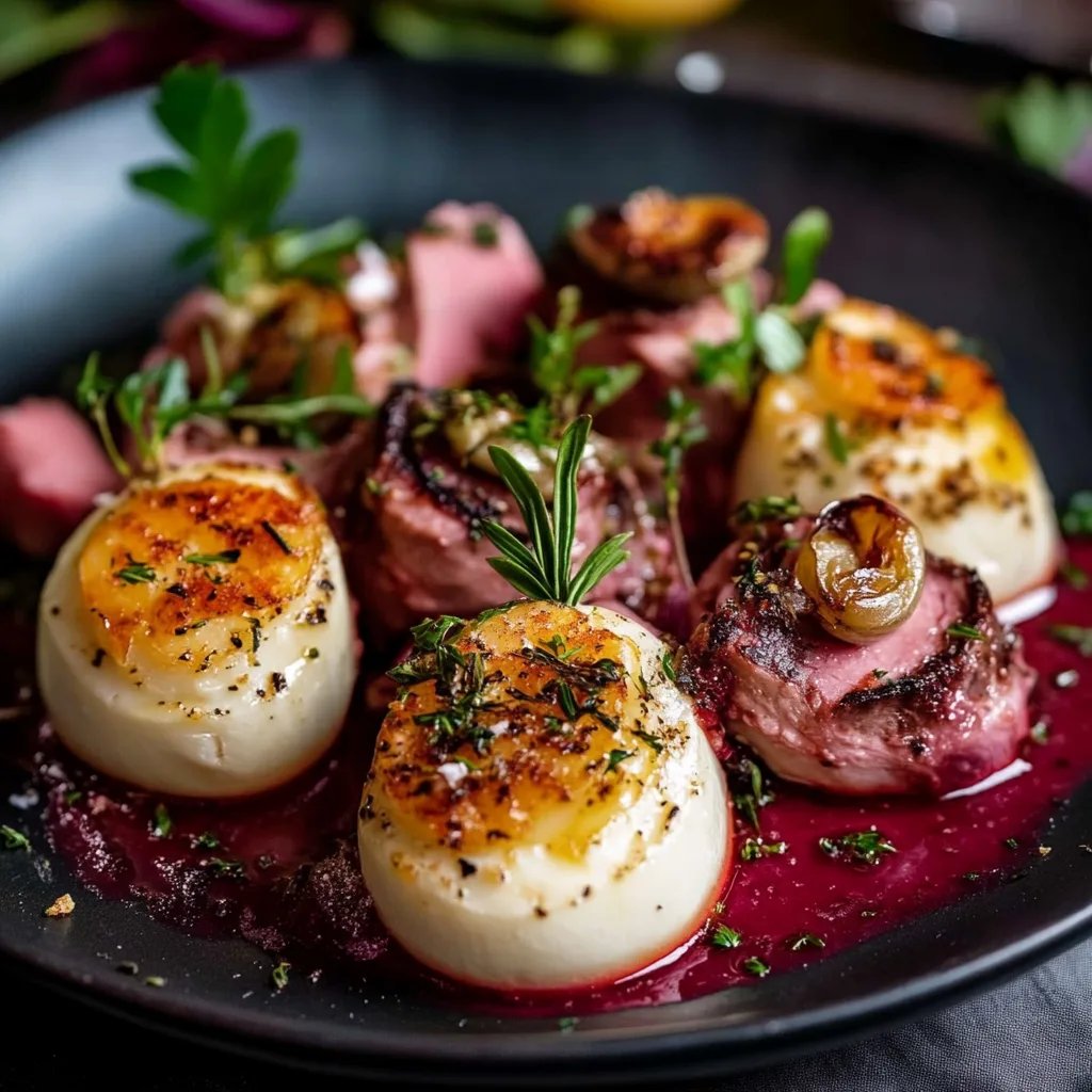 Hartvormige gevulde eieren