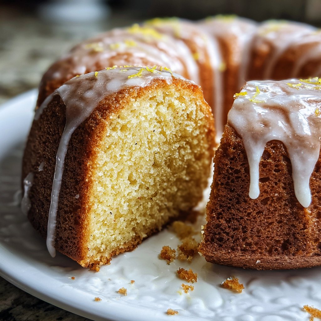 Zitronenkuchen mit Mohn