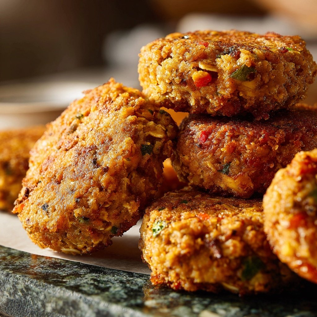 Gemüsefrikadellen mit Haferflocken