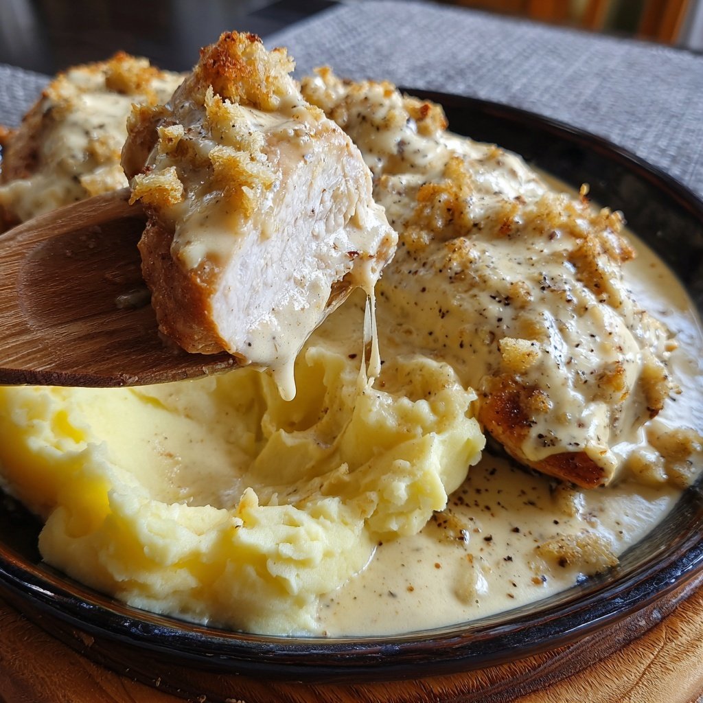 Hausmannskost Cremiges Hähnchen mit Kartoffelpüree